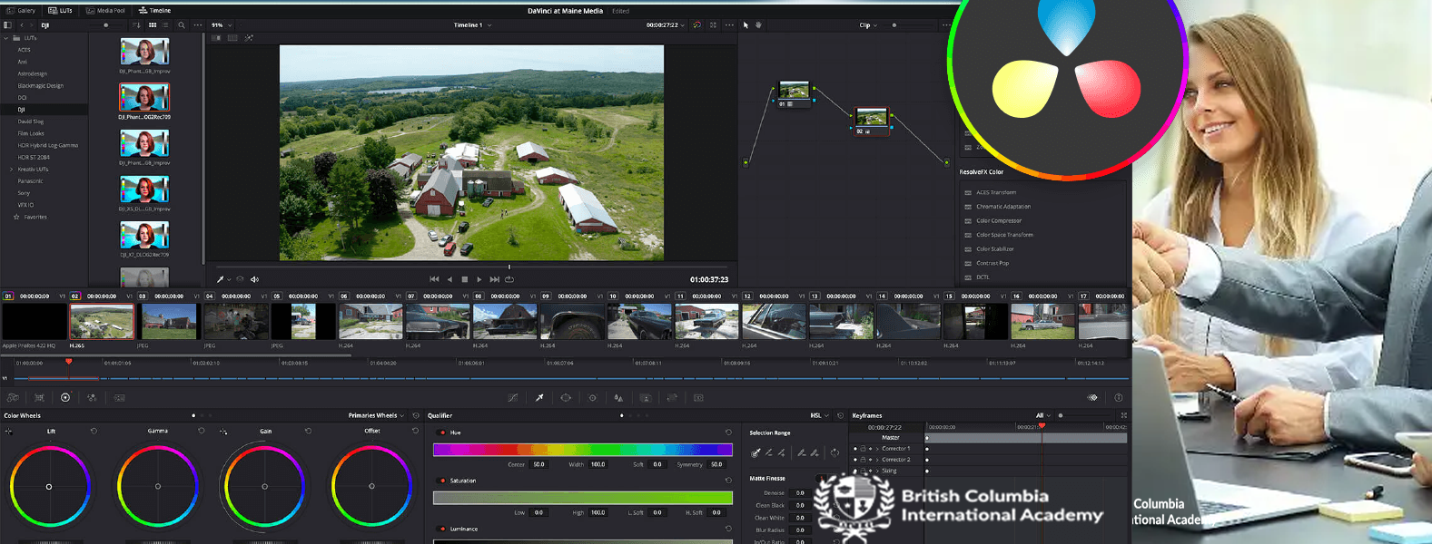 we provide the best video editing with da vinci post production course      classes in abudhabi dubai sharjah ajman | UAE. the ai integrated training classes conducted by well experienced trainers
